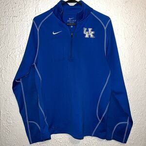 University Kentucky Wildcats Nike Dri-Fit 1/4 Zip Long Sleeve Pullover S